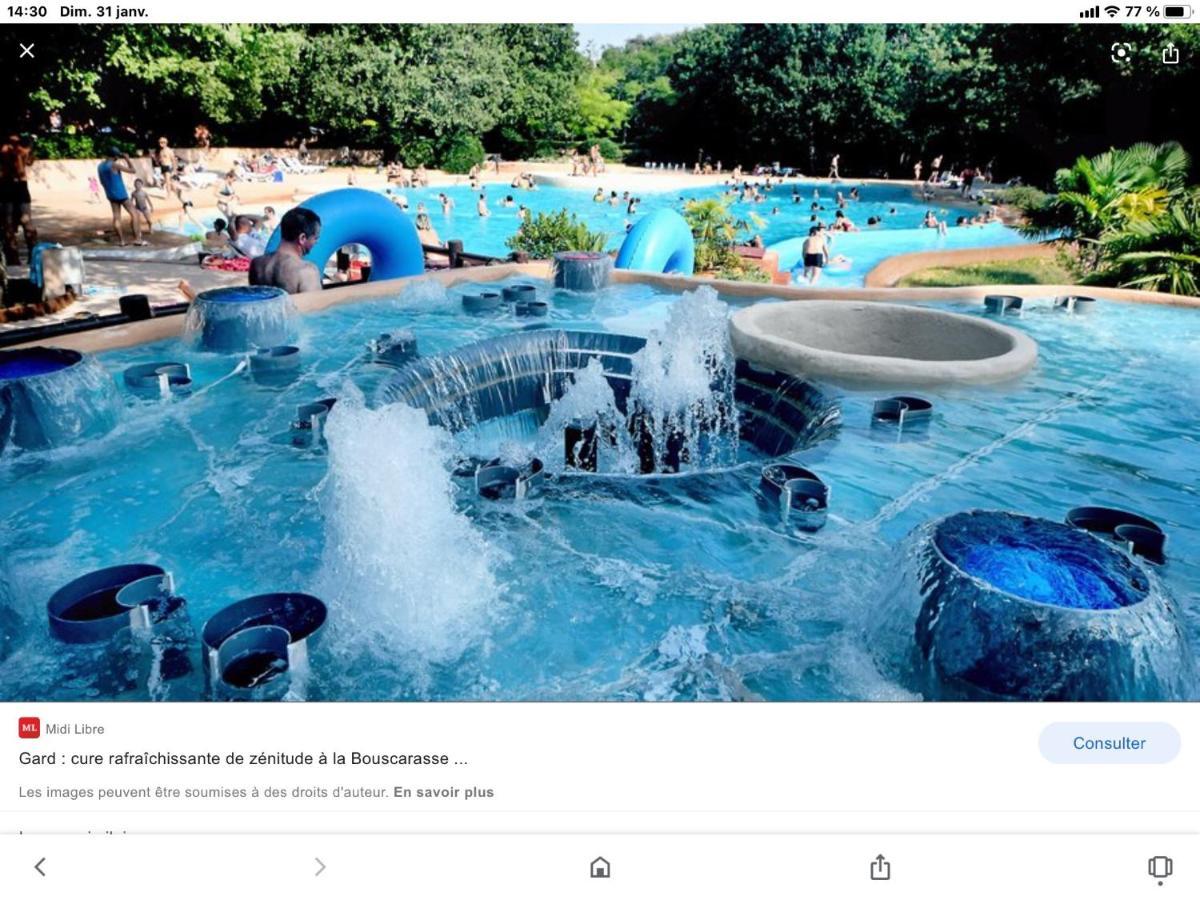 Appartement 3 Min A Pied Du Centre D'Uzes Parking Piscine Exterior foto