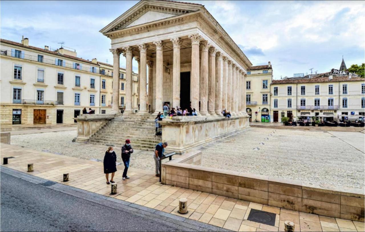 Appartement 3 Min A Pied Du Centre D'Uzes Parking Piscine Exterior foto